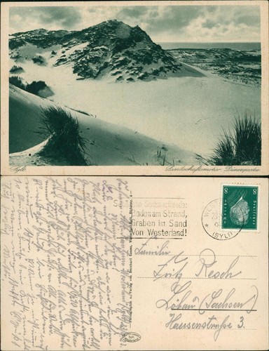 Ansichtskarte insel sylt - insel,