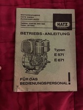 Hatz diesel motor e571 e671 - diesel,