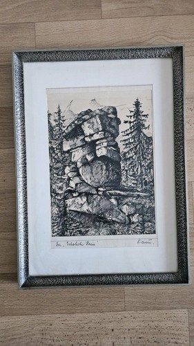 Zeichnung radierung - zeichnung,