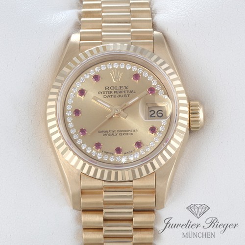 Rolex lady datejust gelbgold - lady,