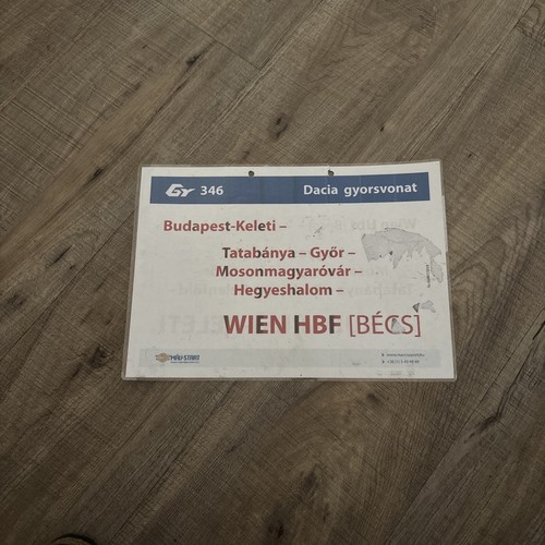 Original zuglaufschild von - original,
