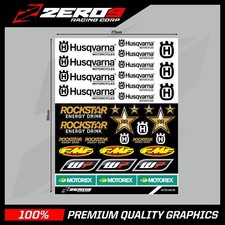 HUSQVARNA AUFKLEBER, MOTOCROSS