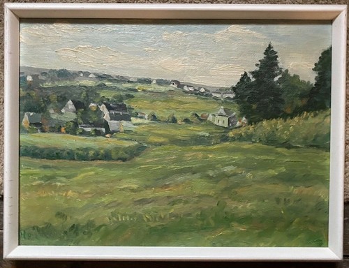 ölgemälde häuser dorf - hÄuser,
