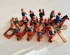 Erzgebirge, Miniaturen, Scheerenbrett mit französischen Soldaten