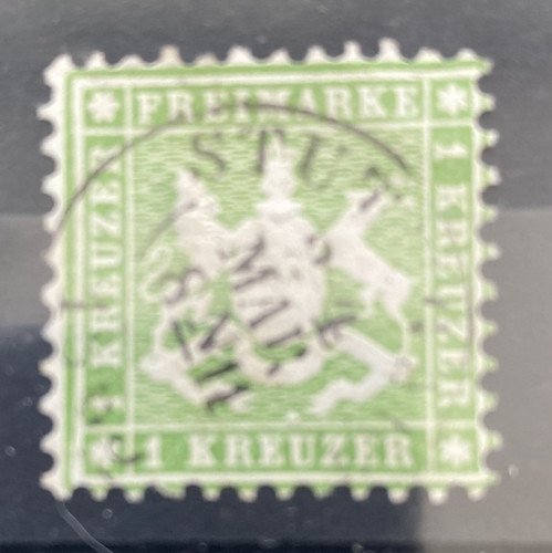 Württ 1863 kr aus - ad, württ.