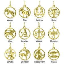 Sternzeichen Anhänger 925