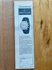 Breitling Chronomat Chronograph Original 1966 Vintage Watch Advert Werbung