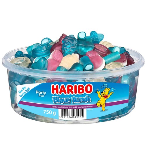Haribo blaue runde 750 - blaue, –