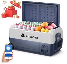 AAOBOSI Kompressor Kühlbox 36L, kühlbox Auto 12v 230v mit APP-Steuerung