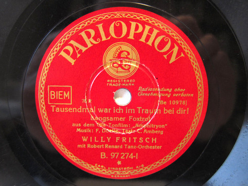 78rpm willy fritsch - willy,