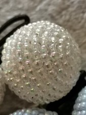 Restposten NEU Damen Mädchen  Accessoires Haar Schmuck Gummi Perlen Bunt  6 Stk