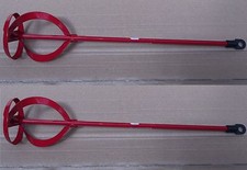 2 x Mörtelrührer Ø60x400 Rührkorb Rührquirl Wendelrührer für Bohrmaschine 10mm