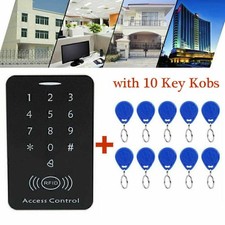 Zugangssystem Zutrittskontrolle Sicherheit RFID Codeschloss Türöffner +10 Clips~