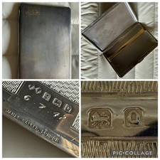 Antikes silber zigarettenetui - antikes,