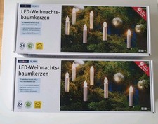 Kabellose LED Weihnachtsbaumkerzen, 2×15 Stück, mit  Fernbedienung . Neuwertig 