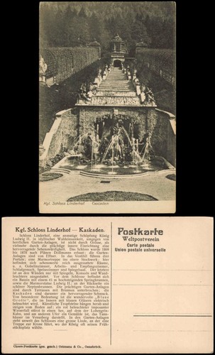 Ansichtskarte linderhof ettal - ansichtskarte, linderhof-ettal
