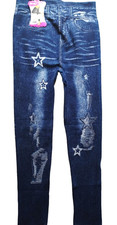 Leggings Damen Hose Stoff mit
