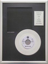 Metallica - Enter Sandman Single Platin Schallplatte Vinyl Record ( goldene )