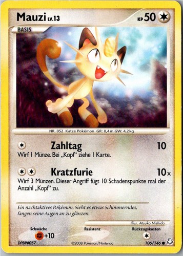 Pokemon mauzi 106 146 erwachte - pokemon, 106/146