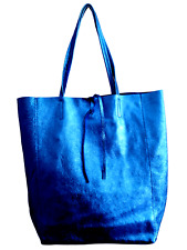 Echtleder Shopper  Schultertasche Handtasche -tolle Farben