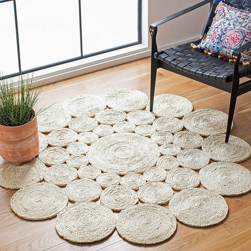 Rund teppich weiß 100 - teppich,