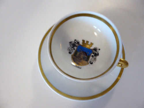 Sammeltasse mit wappen und - mit,
