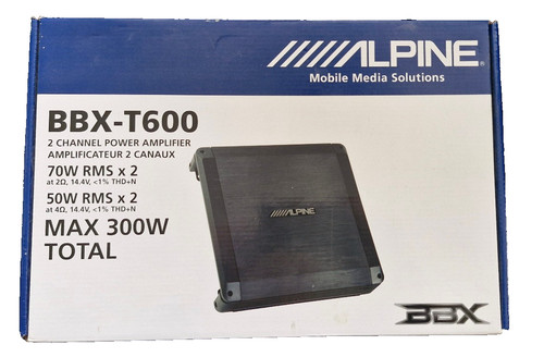Alpine bbx t600 kanal - bbx-t600, 2-kanal