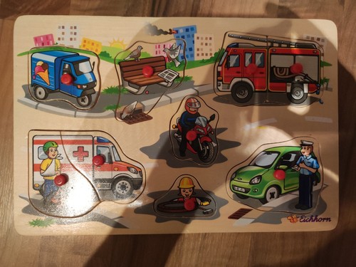 Eichhorn holz steckpuzzle - holz,