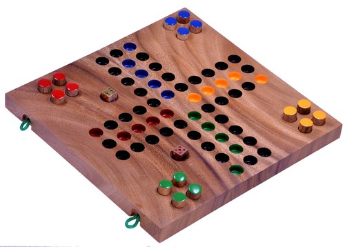 Ludo klassiker aus holz - ludo,