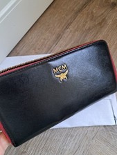 MCM PORTEMONNAIE GELDBEUTEL PORTMONEE GELDBÖRSE  Schwarz