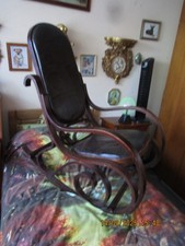 Leder schaukelstuhl aus - schaukelstuhl,