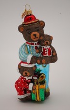 Glas-Ornament „Papa Bär“