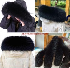 Neu Echt Fellkragen Schal 100%