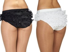 Spitzenhöschen Rüschenhöschen Rüschen weiß o schwarz Tanzgarde Karneval