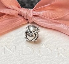 Original Pandora Zwischenelement „Herz an Herz“ 925 silber #790448