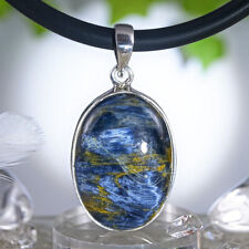 Pietersit Anhänger Silber 925 Extra Qualität Cabochon 40 mm 35,5 ct Namibia