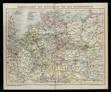 Orig. Lithographie Landkarte