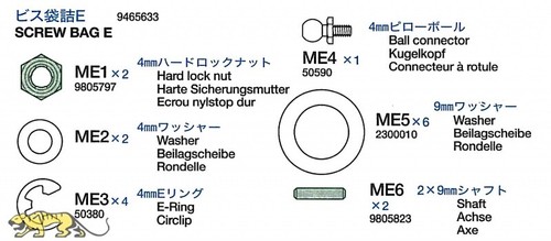 Tamiya 9465633 schraubenbeutel - 9465633,