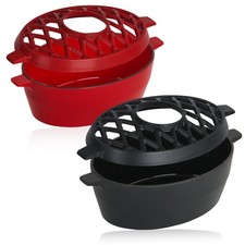 Wasserverdunster Luftbefeuchter Kamin Gusseisen emailliert Verdunster BBQ-Toro