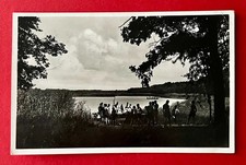 Foto AK BOMST Grenzmark 1938 Sachsenlager Typen Kinder am See   ( 162102