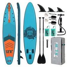 SUP Stand Up Paddle Board KomplettSet Surfboard Aufblasbar SUP 385*85*15cm 200KG