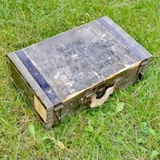 Vintage Munitionskiste Munitionsbox Holz Wk2 Deko Zündapp Gespann WH Koffer Bw