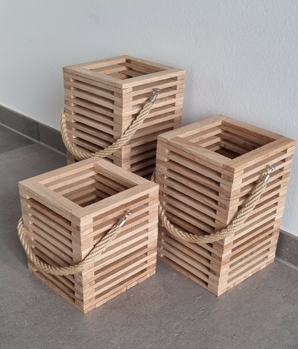 Scandi laterne windlicht - laterne, holz