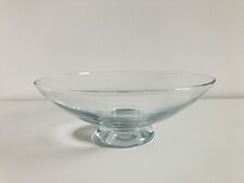 Große klassische vintage Obstschale Schale Glas mit Fuß 1980er Jahre