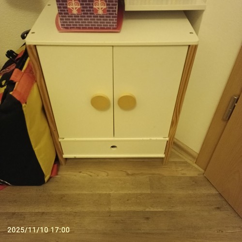 Puppen kleiderschrank holz - puppen,