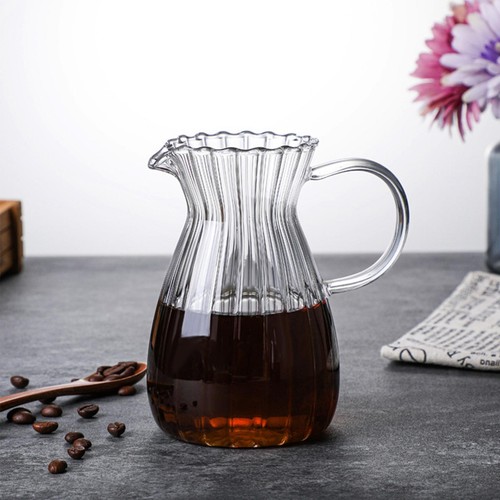 Glas-Kaffee-Sharing-Topf