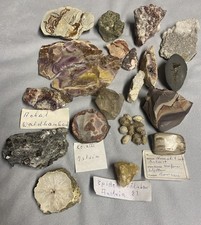 Mineraliensammlung Konvolut - Pyrit, Granat, Epidot usw