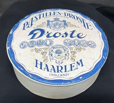 alte Papp-Schachtel Papp Dose Schokolade Pastilles DROSTE HAARLEM Holland leer