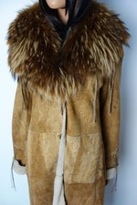 NEU Traumhafter NEGRO Shearling  Lammfellmantel Gr.36  Pelzmantel XXL Pelzkragen