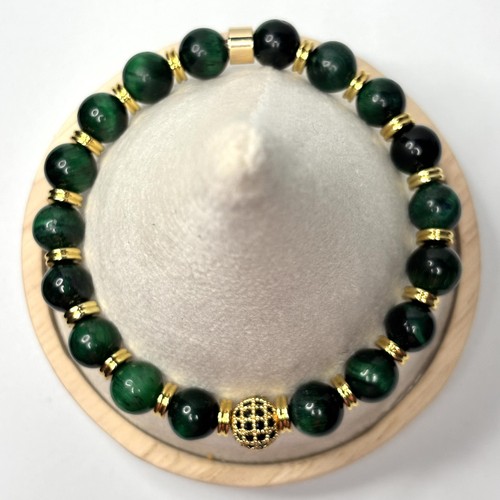 Grünes tigerauge armband - grünes,